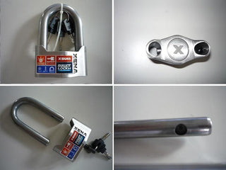 Xena Bullet Padlock SS Series 3 Motorcycle U-Locks