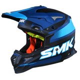 SMK Allterra X-Throttle (MA525) Helmet - Matt Blue Black Blue