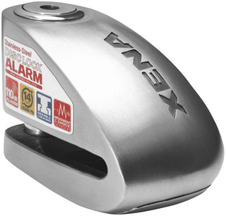 Xena XX14 Motorcycle Disc-Lock Alarm (Auto-Arming 14mm Locking Pin 120dB Alarm) - Steel