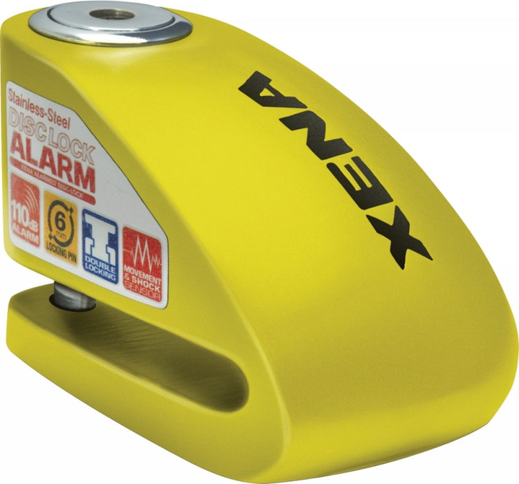 Xena XX6 Alarm Disc Lock Yellow