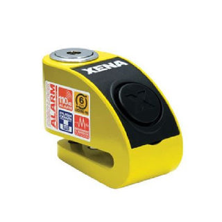 Xena XZZ6 Disc Lock With Alarm For Scooters - Yellow