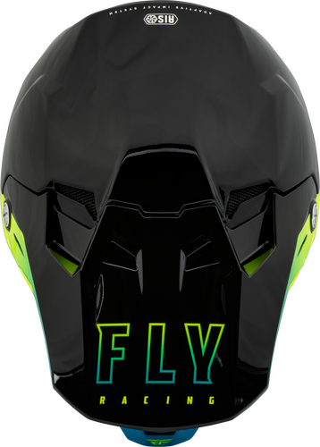 Fly Racing Youth Formula CC Centrum Helmet - Black Blue Hi-Vis