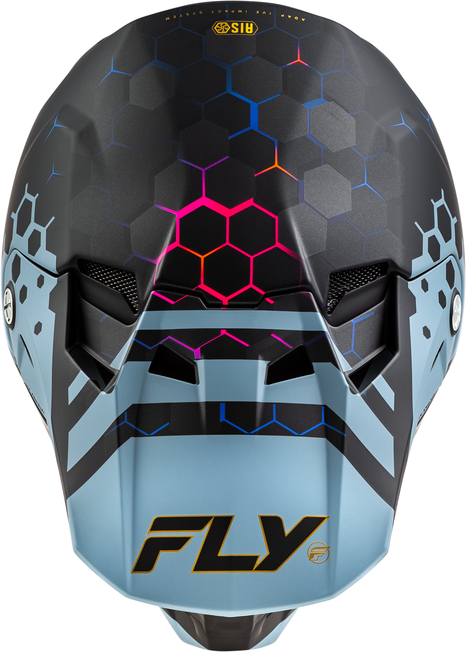 Fly Racing Formula Cc Tektonic Helmet - Matt Black Slate Blue