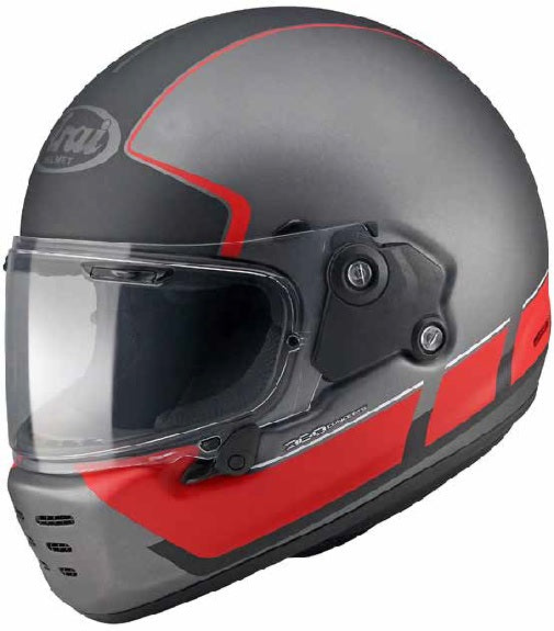 Arai Concept-X Speed Block Motorcycle Helmet - Red Matt