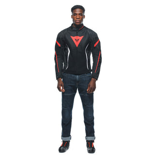 Dainese Air Crono 2 Tex Jacket - Black/Black/Red