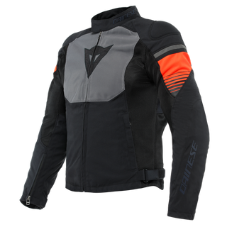 Dainese Air Fast Tex Jacket - Black/Gray/Fluo Red