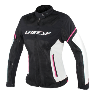 Dainese Air Frame D1 Lady Tex Jacket - Black/Vaporous-Gray/Fuxia