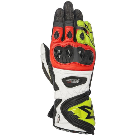 Alpinestars Gloves Supertech Leather Black/Red/Yellow - MotoHeaven