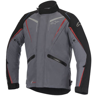 Alpinestars Mens Yokohama Drystar Jacket Dark Grey/Red/Black - MotoHeaven