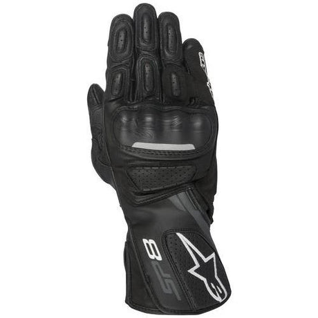 Alpinestars Gloves SP-8 v2 Leather - Black/Grey - MotoHeaven
