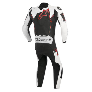 Alpinestars Mens GP Plus 1 Piece Leather Race Suit - Black/White/Red - MotoHeaven