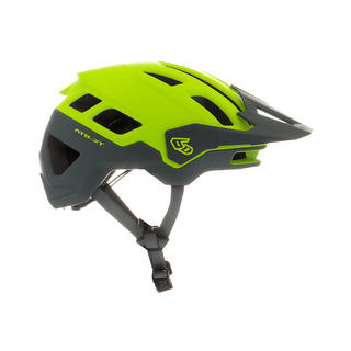 6D ATB-2T Accent Helmet - Matte Hivis Yellow Grey