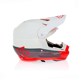 6D ATR-1 Split Helmet - Red