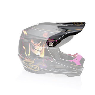 6D ATR-2 Voodoo Ranger Replacement Peak - Gloss Black