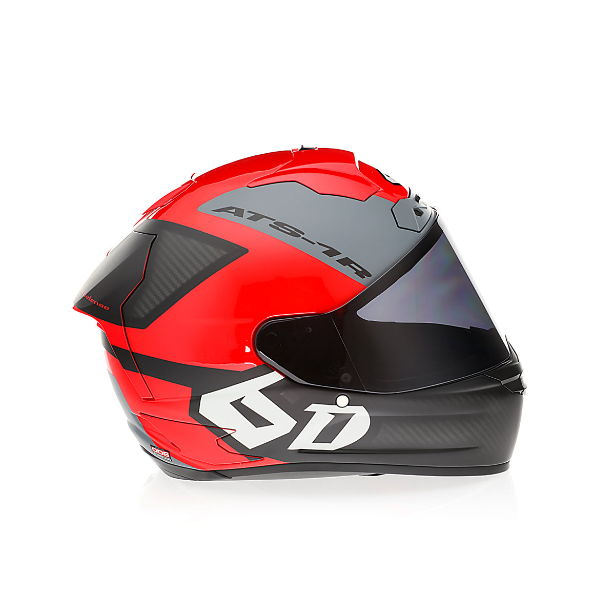 6D ATS-1R Wyman Helmet - Red/Black