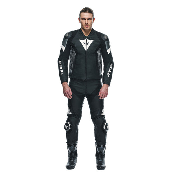Dainese Avro Leather Jacket Black/White/Anthracite – MotoHeaven