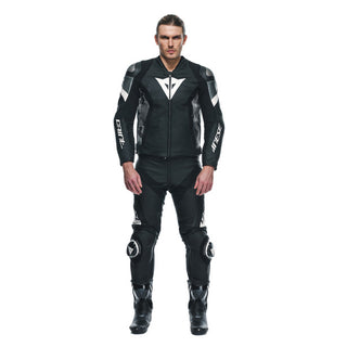 Dainese Avro 5 Leather Jacket - Black/White/Anthracite