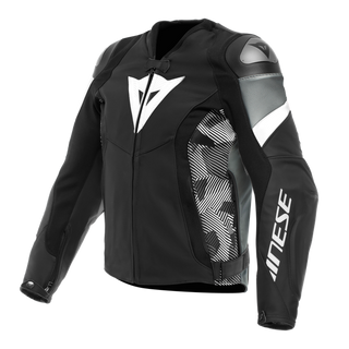 Dainese Avro 5 Leather Jacket - Black/White/Anthracite