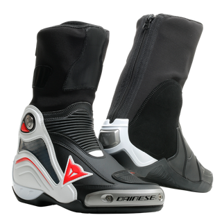 Dainese Axial D1 Boots - Black/White/Lava-Red