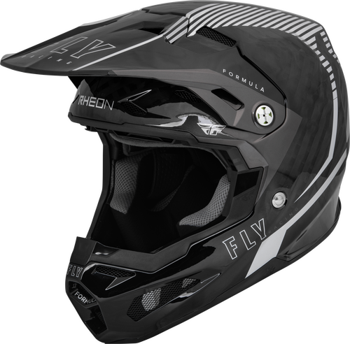 Fly Racing Youth Formula Carbon Tracer Helmet - Silver Black