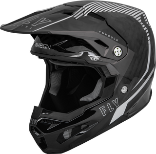 Fly Racing Youth Formula Carbon Tracer Helmet - Silver Black