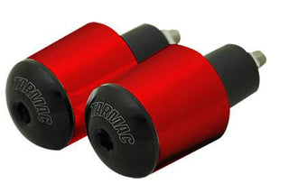 Tarmac Bar Ends Tapered Smooth 35mm Long - Red