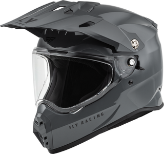 Fly Racing Trekker Solid Helmet - Grey