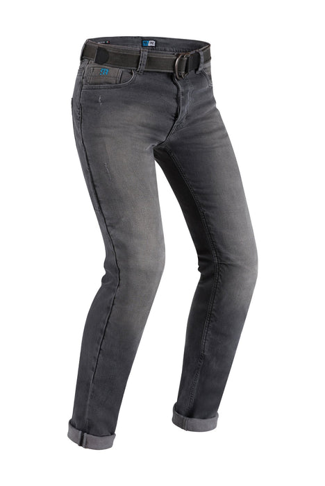 PMJ Caferacer Jeans (With Belt) - Grey Grigio