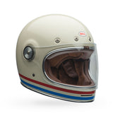 Bell Bullitt Helmet - Stripes Heritage Pearl White/Oxblood/Blue