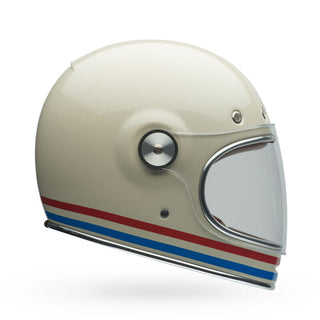 Bell Bullitt Helmet - Stripes Heritage Pearl White/Oxblood/Blue