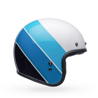 Bell Custom 500 Helmet - Riff White/Blue