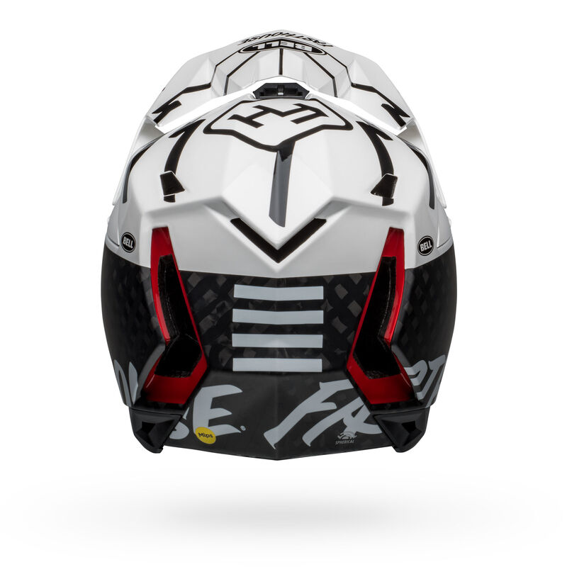 Bell Full-10 Spherical Mips Helmet - Matt Gloss White/Black Fasthouse