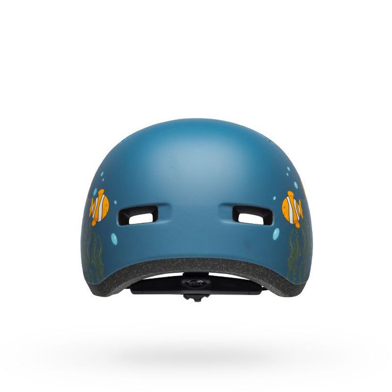 Bell Lil Ripper Helmet - Matt Grey/Blue Fish
