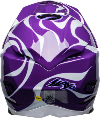 Bell Moto-10 Spherical Helmet - Slayco Le Purple/White