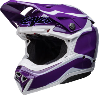 Bell Moto-10 Spherical Helmet - Slayco Le Purple/White