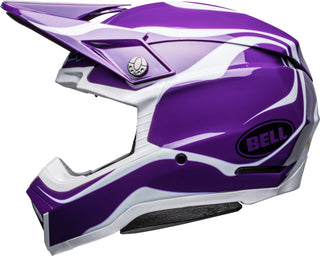 Bell Moto-10 Spherical Helmet - Slayco Le Purple/White