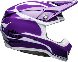 Bell Moto-10 Spherical Helmet - Slayco Le Purple/White