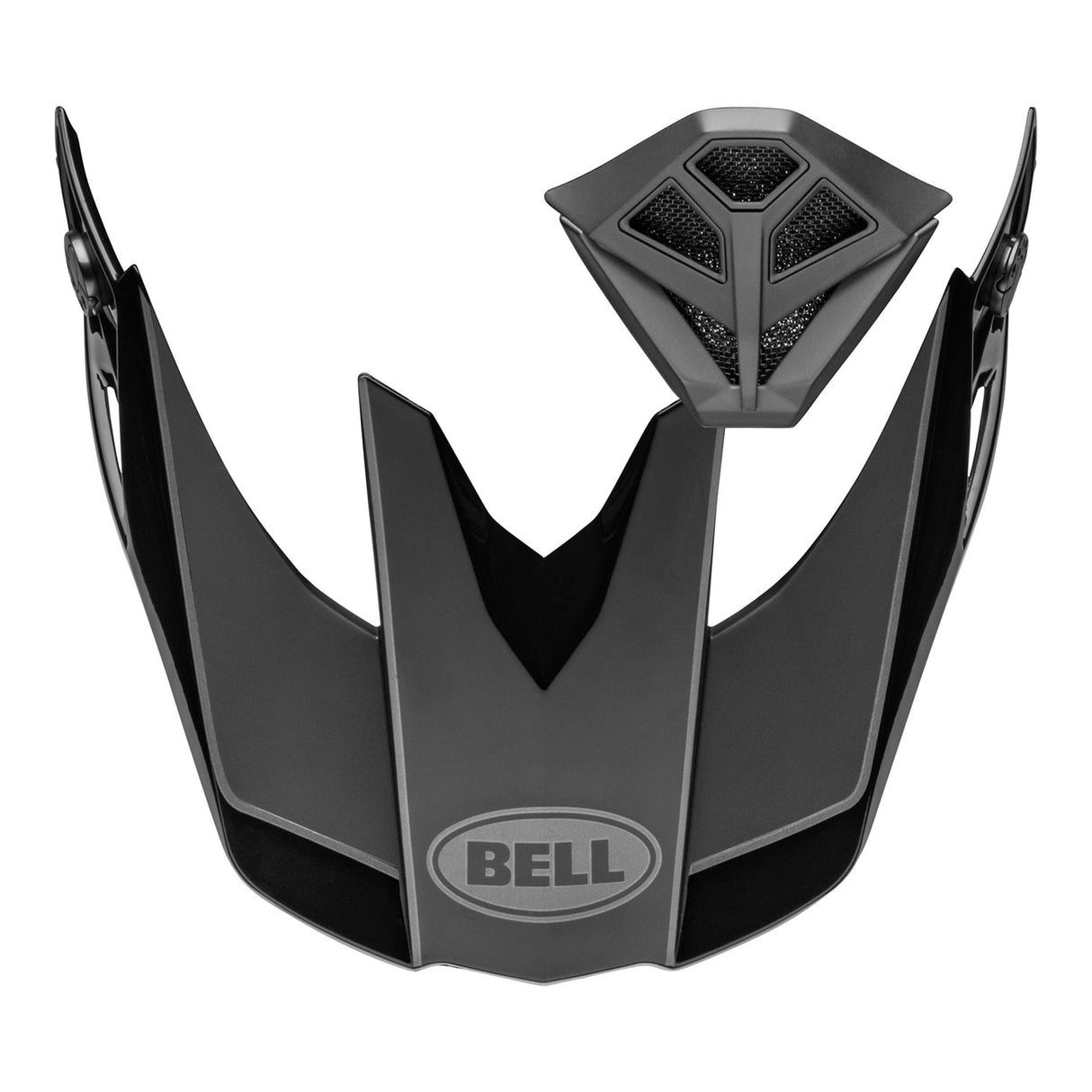Bell Moto-10 Peak Mount Piece Kit - Rhythm Matt Gloss Black/Charcoal