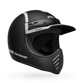 Bell Moto-3 Helmet - Fasthouse Old Road Matte/Gloss Black/White