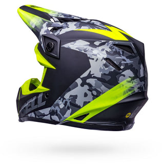 Bell Moto-9 MIPS Helmet - Black Camo/Hi-Viz/Yellow