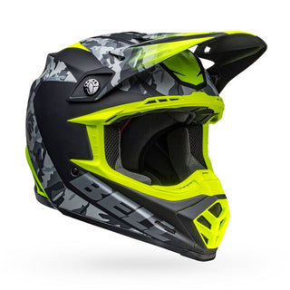 Bell Moto-9 MIPS Helmet - Black Camo/Hi-Viz/Yellow