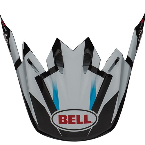 Bell Moto-9 Visor District White/Black/Red - MotoHeaven