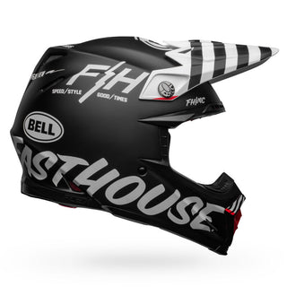 Bell Moto-9S Flex Helmet - Fasthouse Flex Crew Matt Black/White