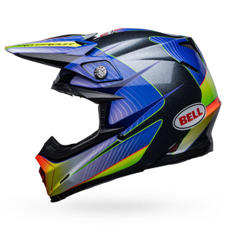 Bell Moto-9S Flex Helmet - Pro Circuit 23 Silver/Matt Flake