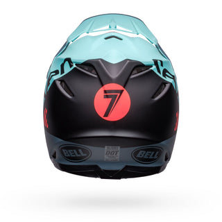 Bell Moto-9S Flex Helmet - Seven Vanguard Le Matt Aqua Black