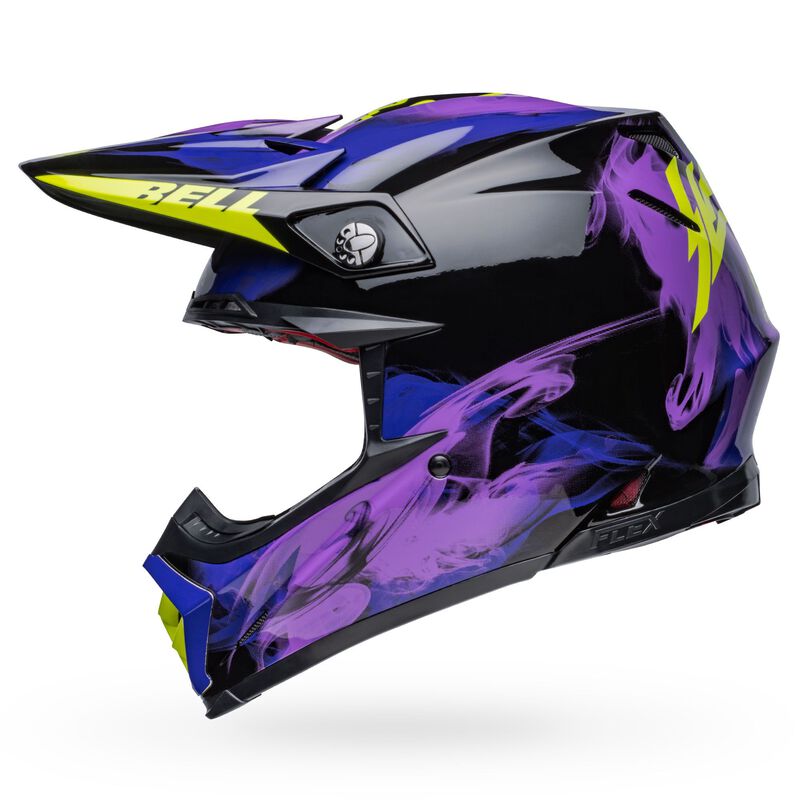 Bell Moto-9S Flex Helmet - Slayco Black/Purple