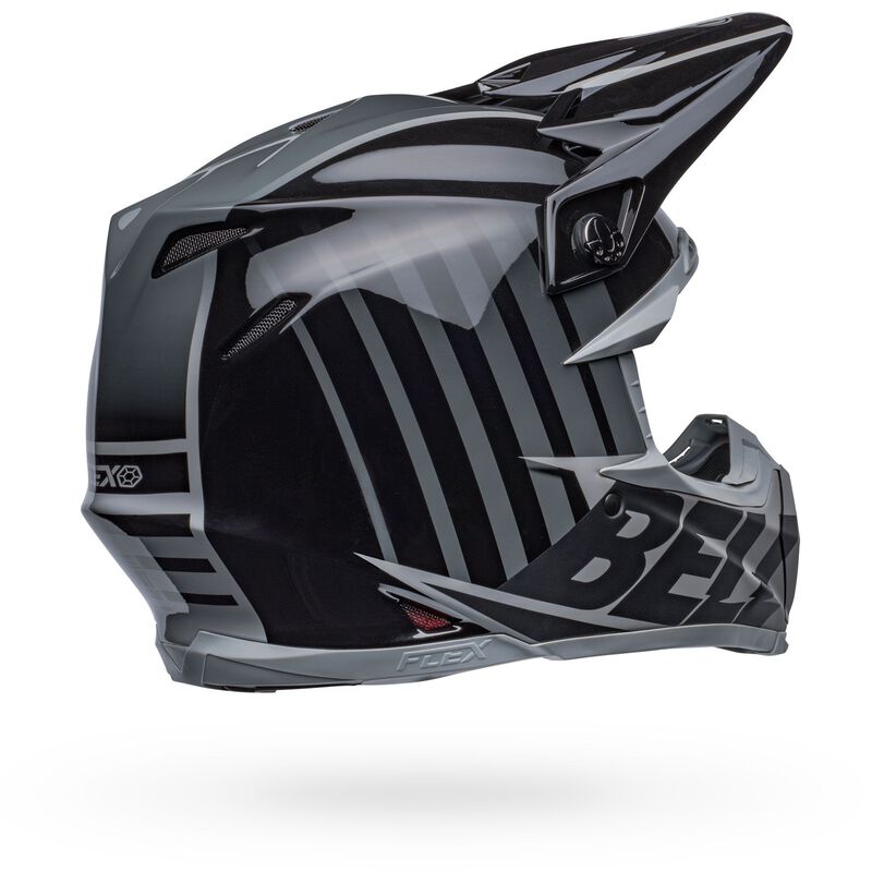 Bell Moto-9S Flex Helmet - Sprint Matt/Gloss Black/Grey