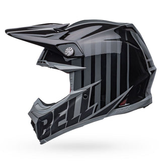 Bell Moto-9S Flex Helmet - Sprint Matt/Gloss Black/Grey