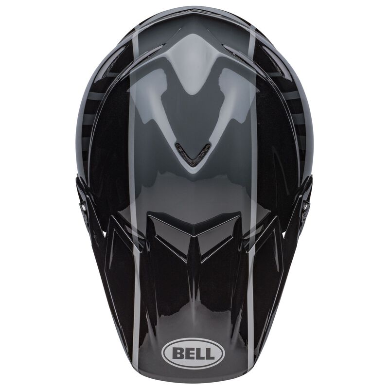 Bell Moto-9S Flex Helmet - Sprint Matt/Gloss Black/Grey