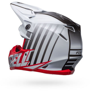 Bell Moto-9S Flex Helmet - Flex Sprint Matt/Gloss White/Red